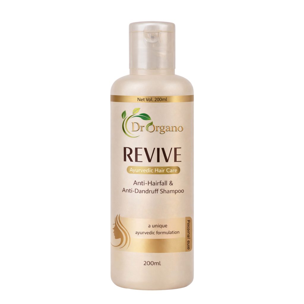 Dr Organo Revive anti hair fall and anti dandruff shampoo 200ml Ayurvedic herbal shampoo