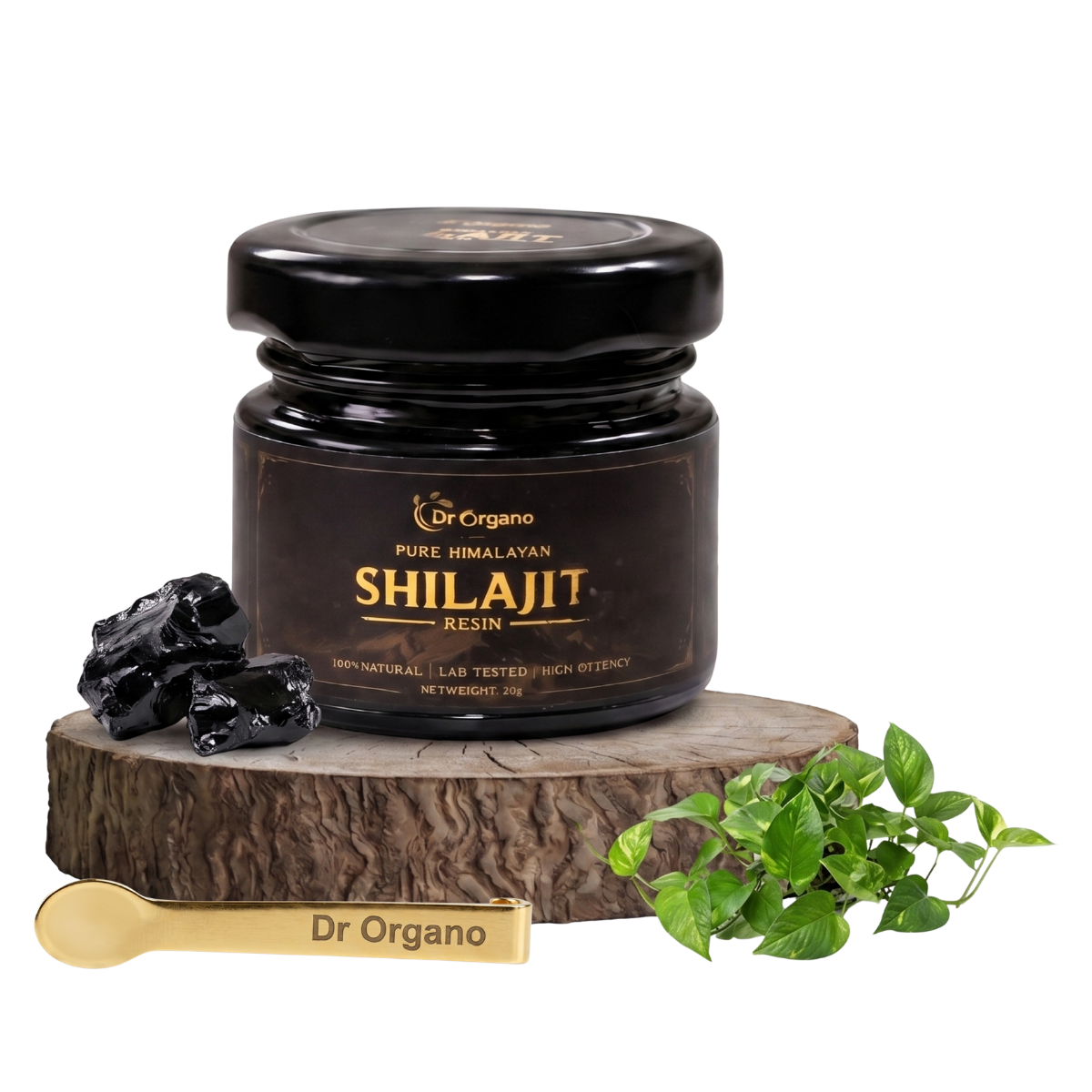 Pure Himalayan Shilajit Resin by Dr Organo – natural Ayurvedic energy booster rich in fulvic acid and minerals for strength, stamina, and vitality