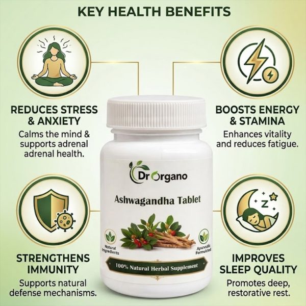 person relaxed and calm after using ashwagandha tablets