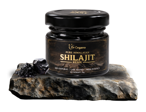Pure 100% Natural Shilajit Resin by Dr Organo – original Himalayan Ayurvedic supplement rich in fulvic acid for energy, stamina and strength